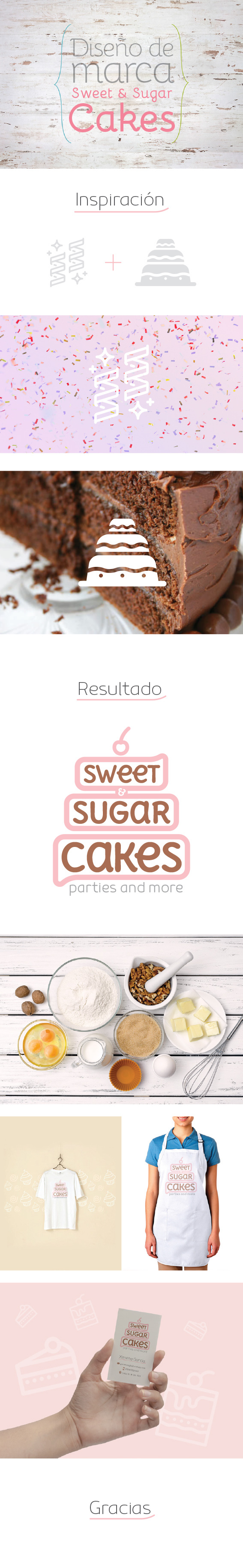 logo Logotipo branding  cakes sweet bakery pastel Identidad Corporativa
