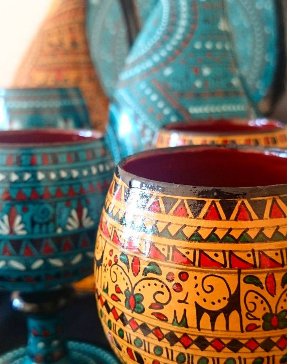 Pottery clay ceramic hand made handmade cappadocia Patterns zentangle Varnish handicraft