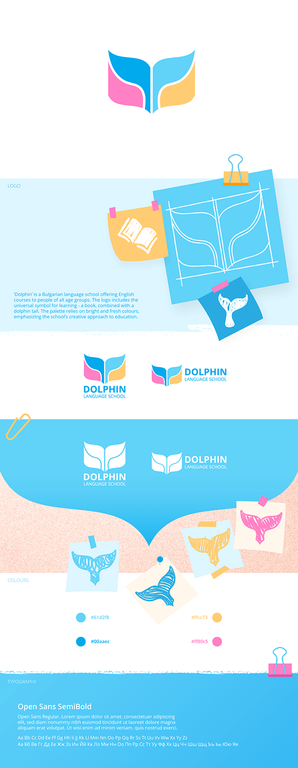 Dolphin Language School Identity