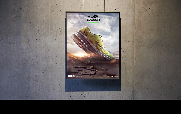 LESCON Sports Shoes Poster
