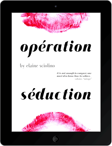 seduction New York Times T magazine Travel magazine article kiss lipstick pink lips Drop Cap pull quote French france grid