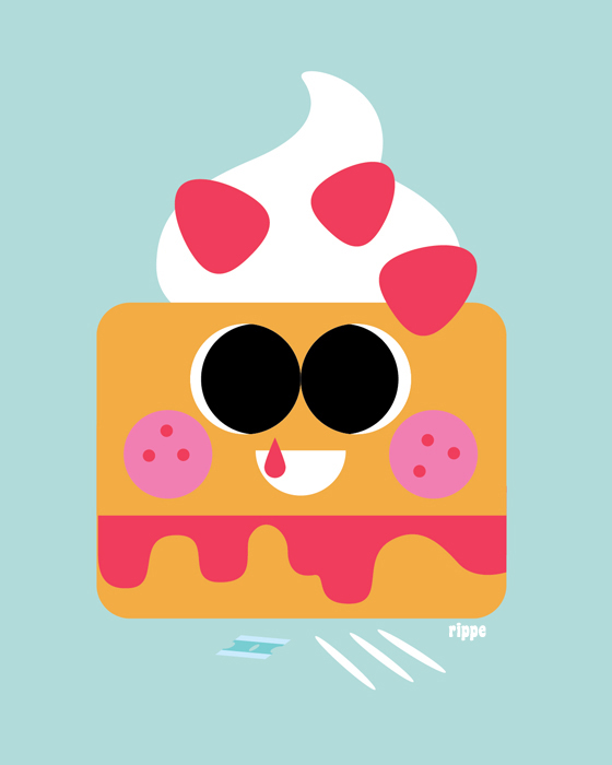 giclee Food  characters Exhibition 