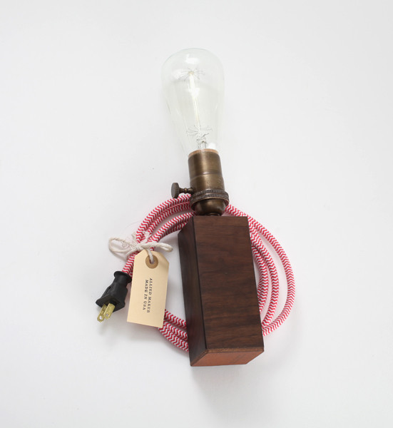 Lamp table lamp light Marconi rosewood walnut teak oak maple wood handmade Mini lamp filament