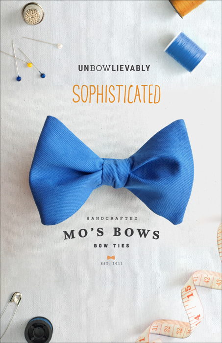 bow tie mos bows sewing poster tie ad Handlettering HAND LETTERING