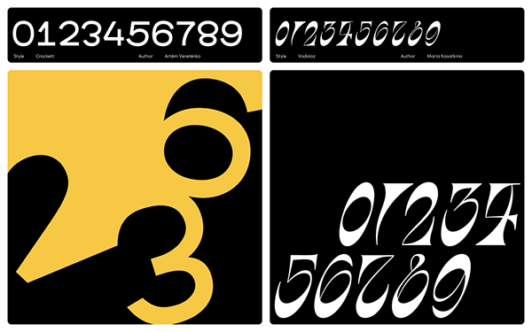 Numerino. Free figures typeface