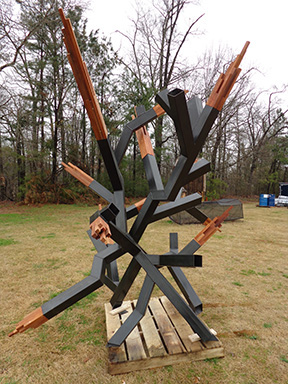 sculpture steel sculpture generative form generative sculpture mixed media sculpture