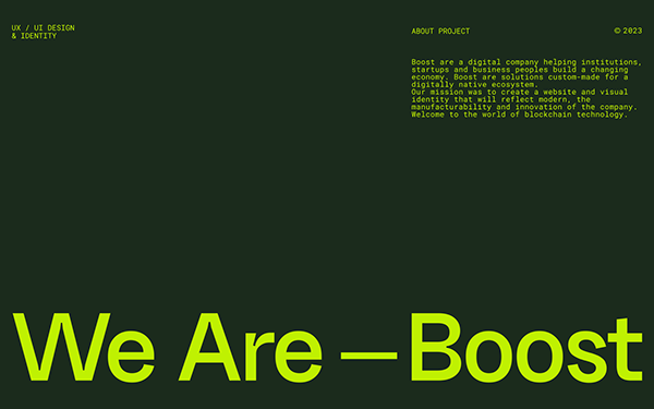 Boost — Website Design