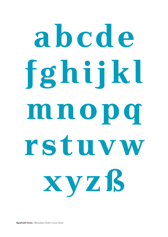 type  typefaith*fonts Typeface font Moonface