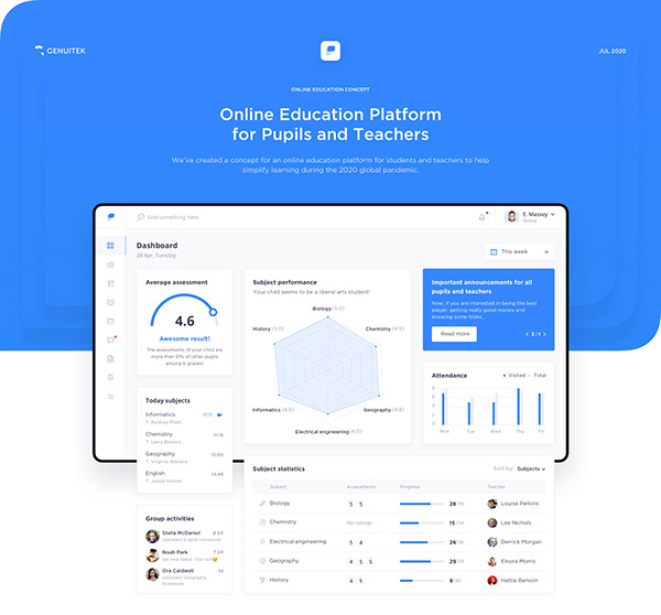Pupils Education - Online Education Platform