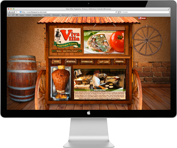viva villa taqueria mexican restaurant Web Design  mobile web