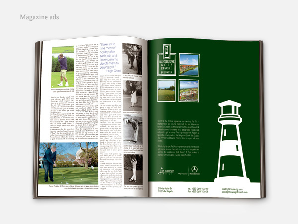 lighthouse golf resort green Ian Woosnam Spa hotel sea Sun summer bulgaria foil stamping embossing