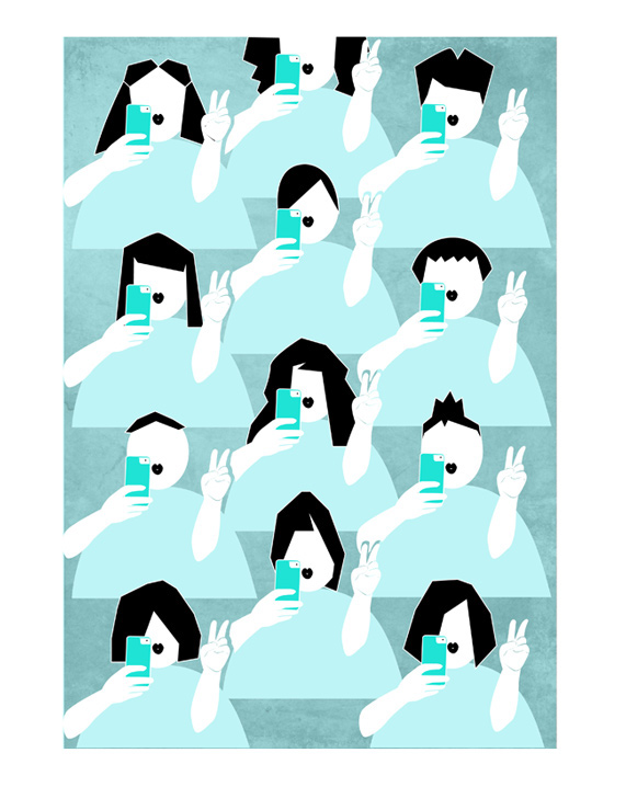 digital illustration Editorial Illustration poster generation y millennials