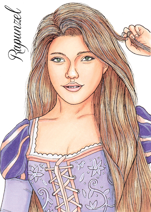 disney fairy tale fairytale Princess prince frozen PORTRAIT DRAWING portrait Copic Drawing