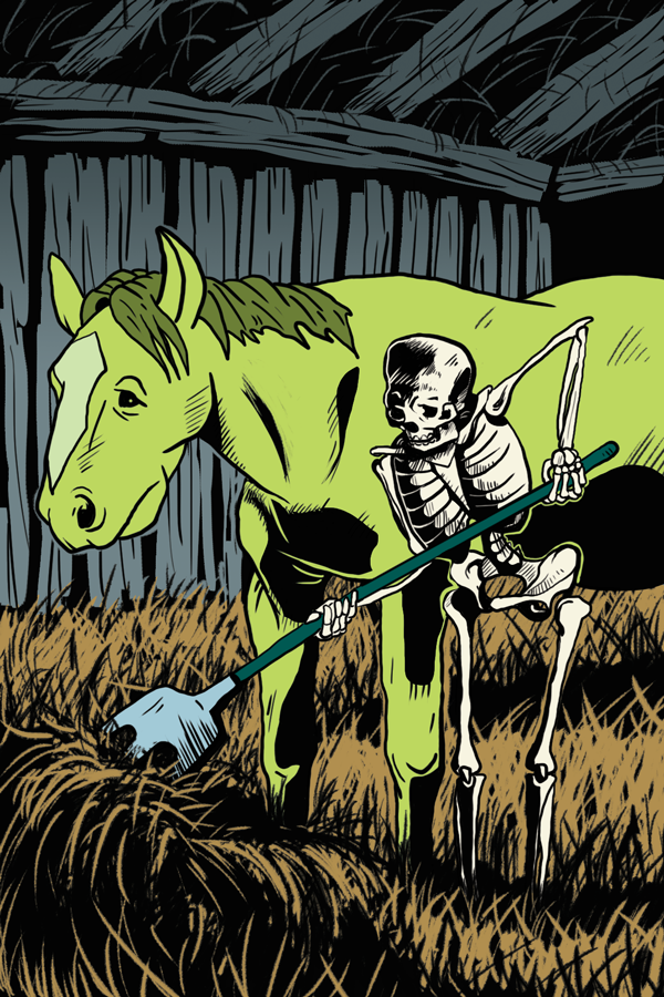 death skeleton horse comic
