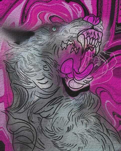 wolf Mouth angry animal Drawing  Digital Art  ILLUSTRATION  artwork digital illustration concept art