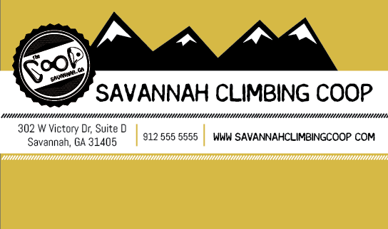 climbing Savannah climbing coop Website climbing gym idenity