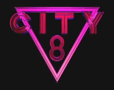 city Retro future 80s wireframe lowpoly Scifi Glitch 3D