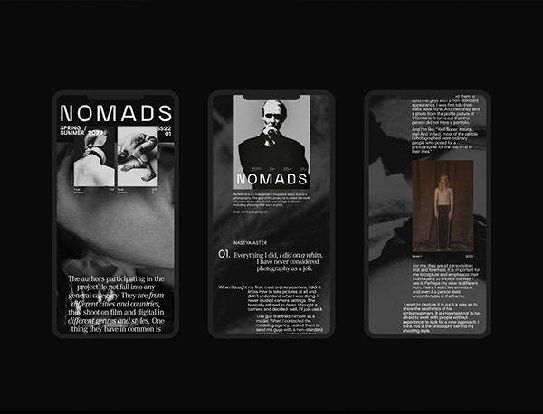 Nomads Magazine Website