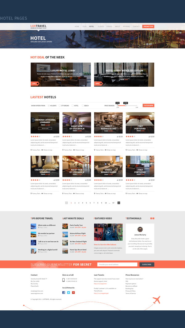 Travel wordpress Theme