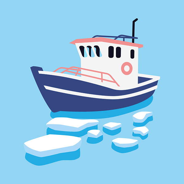 Arctic Boats - Pattern design