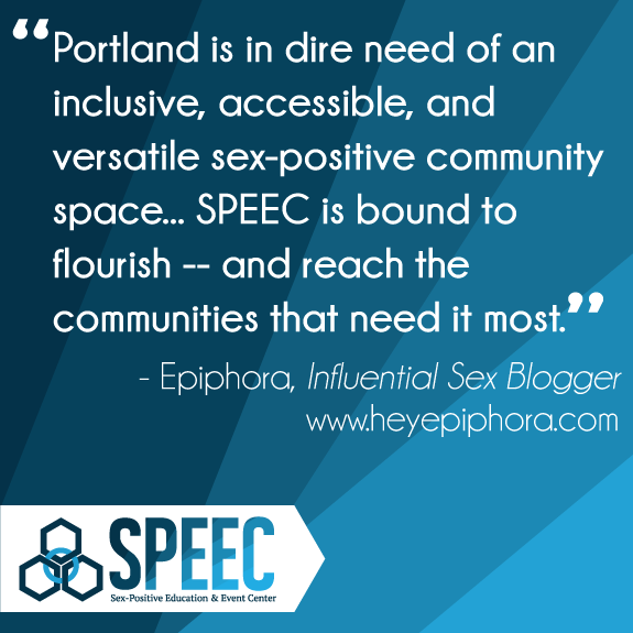 speec sex-positive non-profit Portland Oregon sex-positive education and event center
