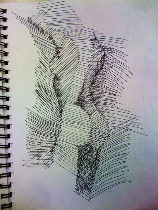 lines  ink  pen  drawing