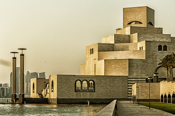 Landscape arabia cityscape Qatar