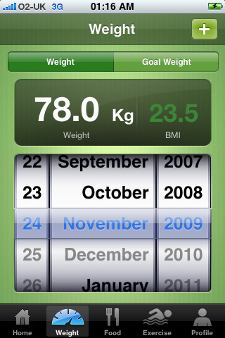 Adobe Portfolio iphone Health Weight loss application