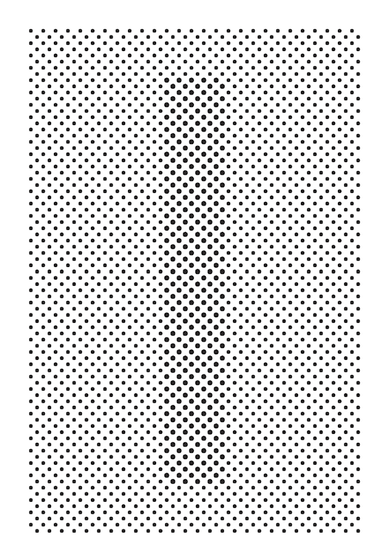 type dots letterprint op art