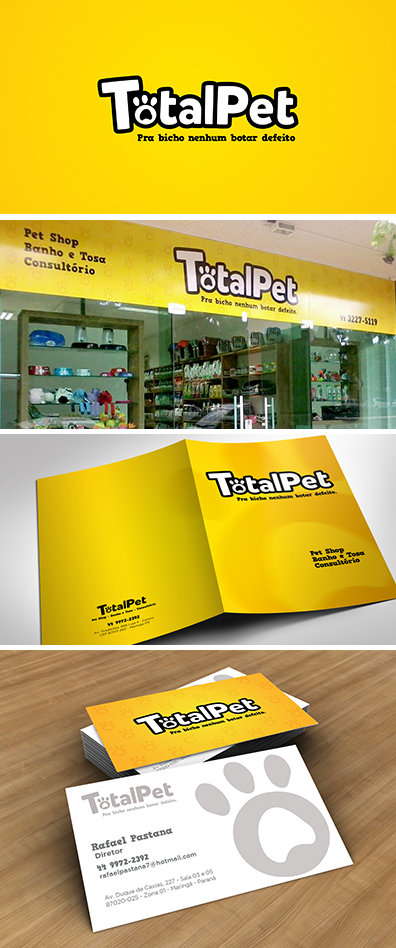 "TotalPet" pet shop Rafael Pastana Andrés Sebastián pet shop logo maringà Dog Logos dog
