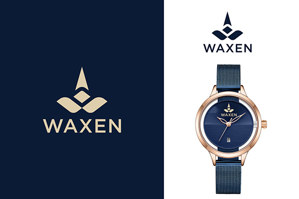Watch logo branding, Waxen watch logo