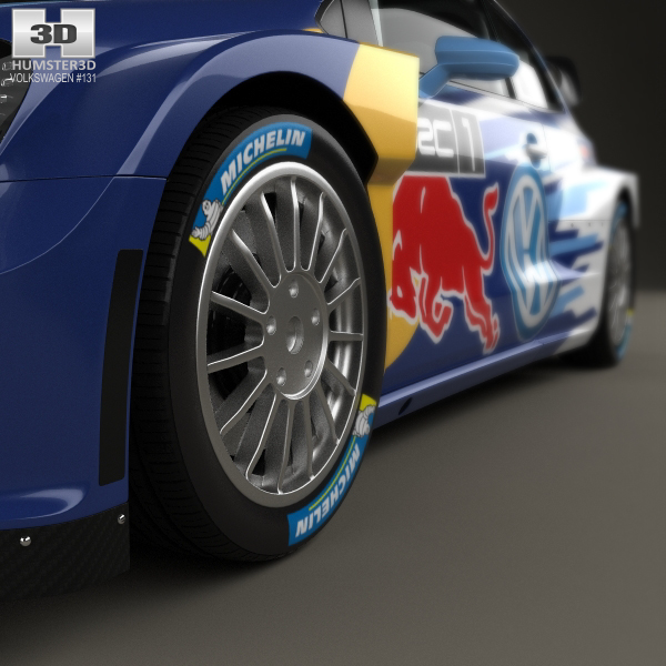 Vehicle car Racing Racing Car sports car VW volkswagen polo WRC 3D 3d modeling 3D model 3ds max Render vray