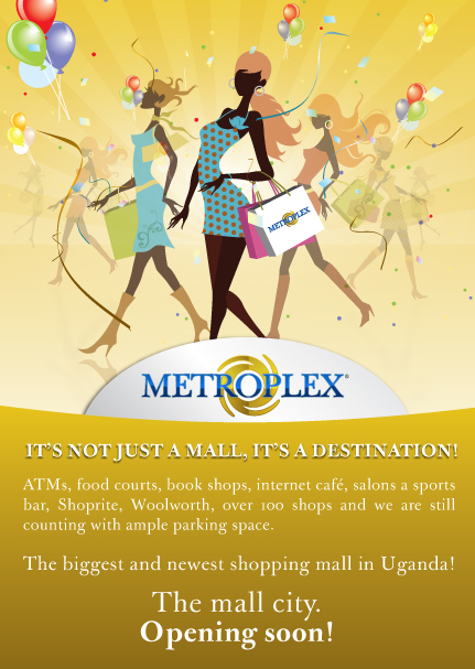 shopping mall  Africa  Uganda  posters  Press Media  retail  stocks