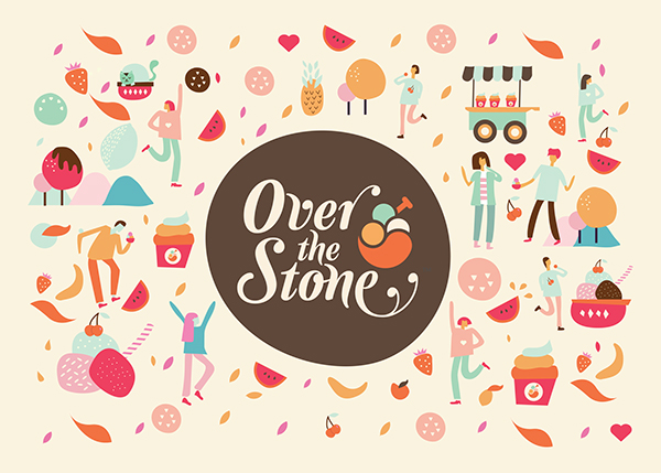 Over the Stone - Ice Cream Store Branding