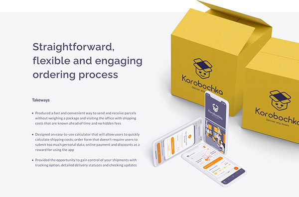 Korobochka — Mobile App UX/UI Case study