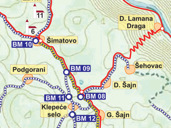 map hiking trails Bike Routes