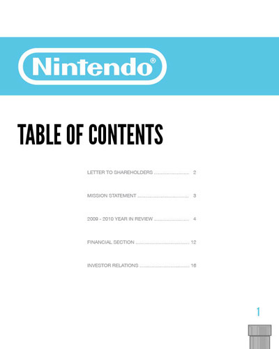 annual report Nintendo