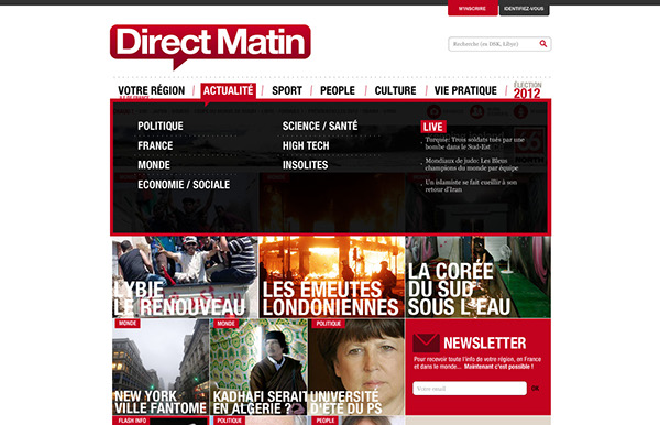 direct matin news paper grid Responsive Design Liquid Media Queries Dagobert coc6