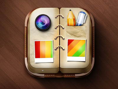 iOS icon iphone icon book 3D notebook photobook android