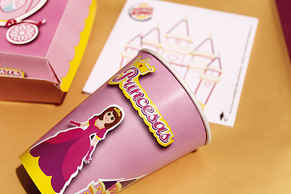 princesas  cajita feliz Burger King empaques Troqueles Hamburguesas  Burger corona Princess