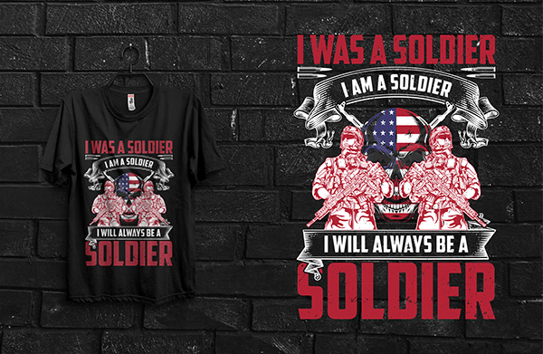 USA Veteran T-shirt Design