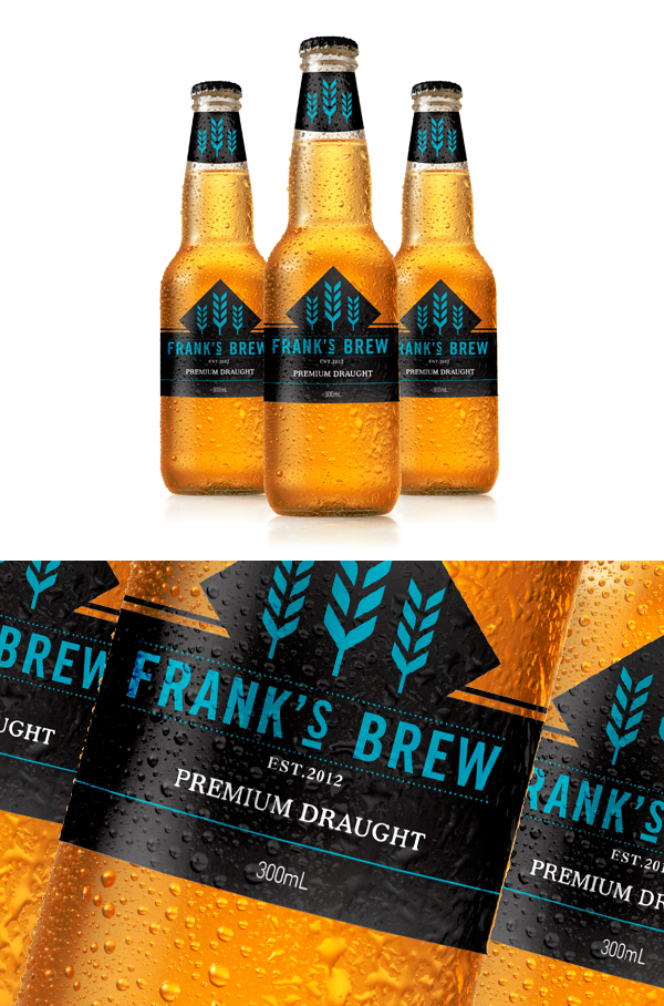 brew beer bottle logo brand Label
