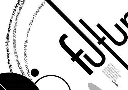 Futura  typeface poster