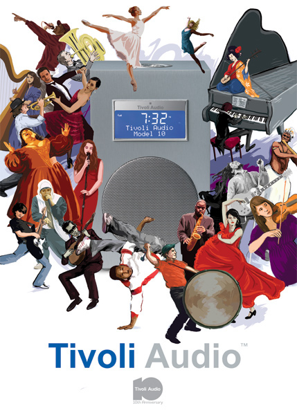 Tivoli poster 10 Bob musician guitar sax trumpet Violin Piano hip hop dancer art contest
