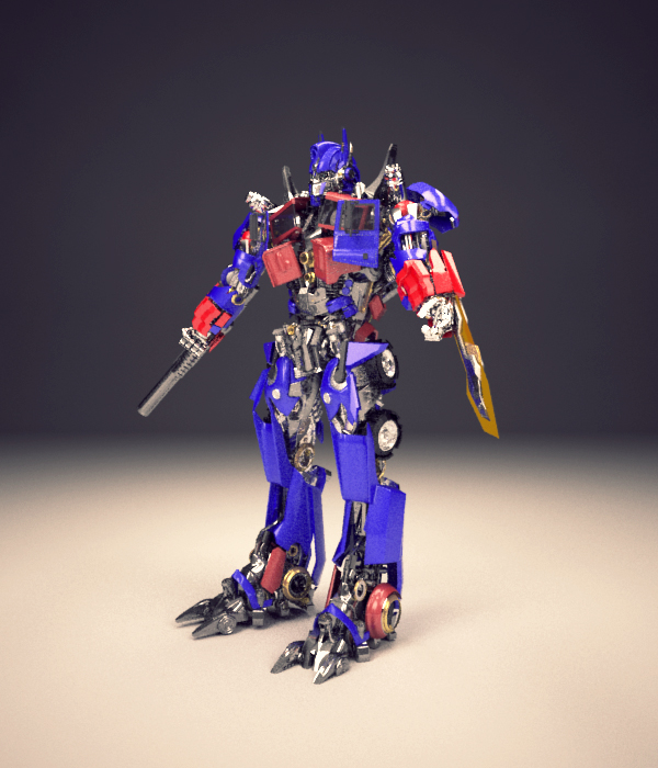 optimus  prime Transformers 3D fanart 3dsmax vray photosho