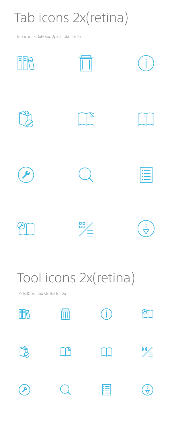 mobile ios7 icons app ui design ios mac Sony