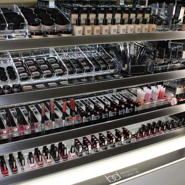 Cosmetic Display tesco RDA Retail Design Associates retail interiors Retail design Point of Sale Point of Purchase barbara daly cosmetics pop pos LED Lighting