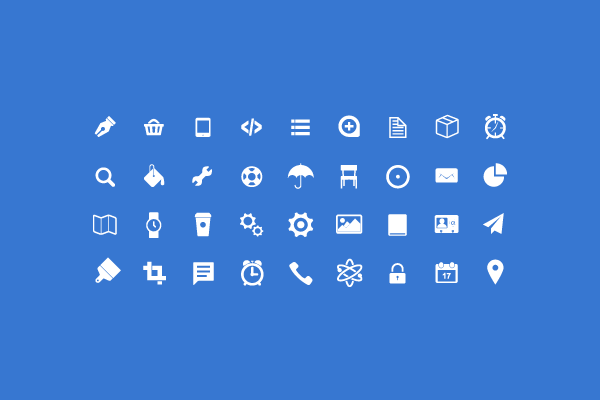 36 Pixel Perfect Icons (PSD)