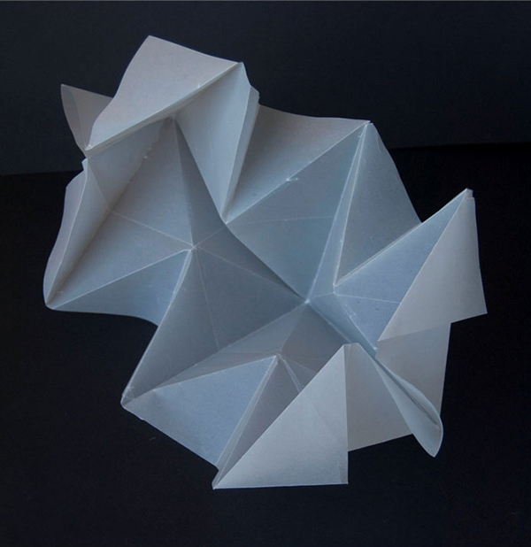 Paper folding inspired product on Behance