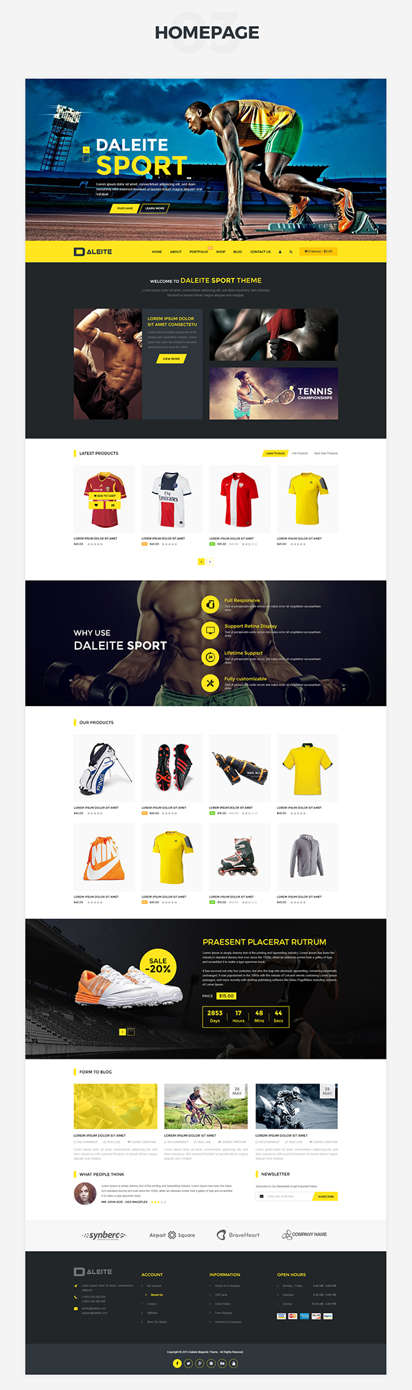 SPORT with Daleite - eCommerce template for Sport store